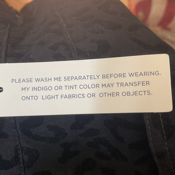 NWT Westbound Woman black leopard pants with front and back pockets. Size 18WR - Picture 11 of 12